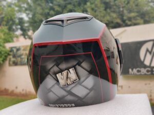 Airbrush hand paint custom job custom helmet mcbc studio