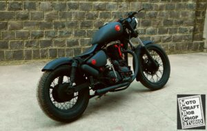 MCBC Studio custom modified motorcycle royal enfield bullet black bob 3138