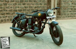 MCBC Studio custom modified motorcycle royal enfield bullet design 2556