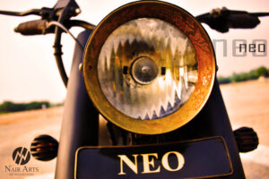 Neo engraved custom Enfield Motorcycle 11