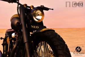 Neo engraved custom Enfield Motorcycle 3